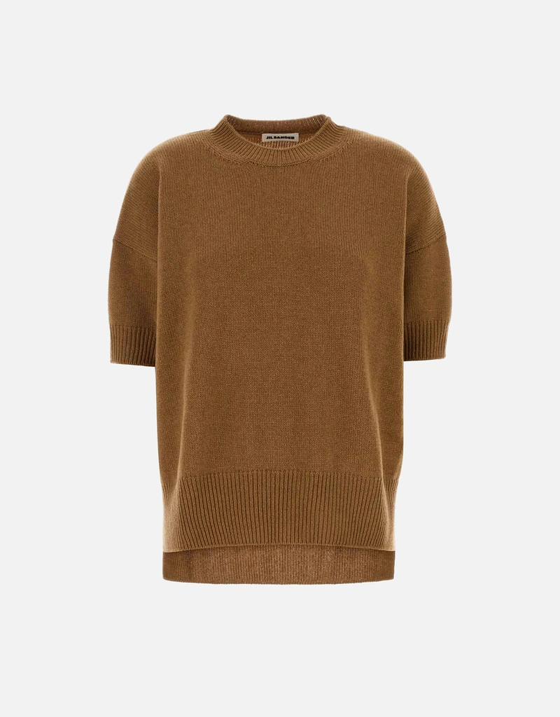 Jil Sander キャメル カシミヤ セーター (すべての新品) IFCHIC.COM