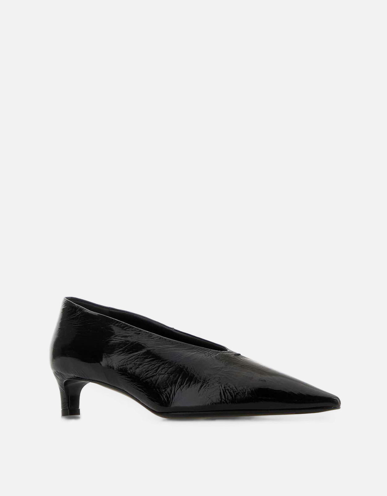 Jil Sander ブラックレザーポインテッドトゥパンプス () IFCHIC.COM