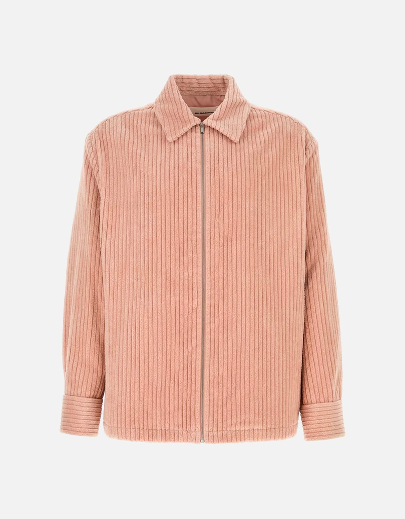 Jil Sander メンズ ピンク コットン コーデュロイ シャツ (すべての