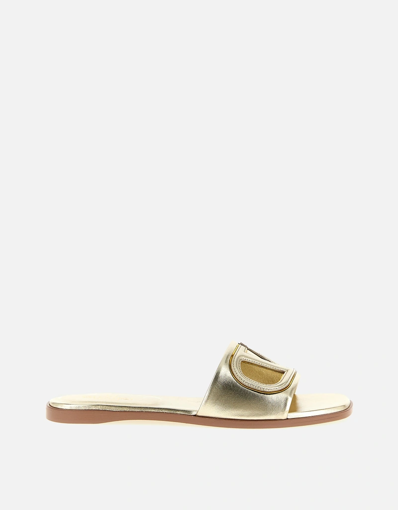 Valentino Garavani VLogo シグネチャー カーフレザースリッパ