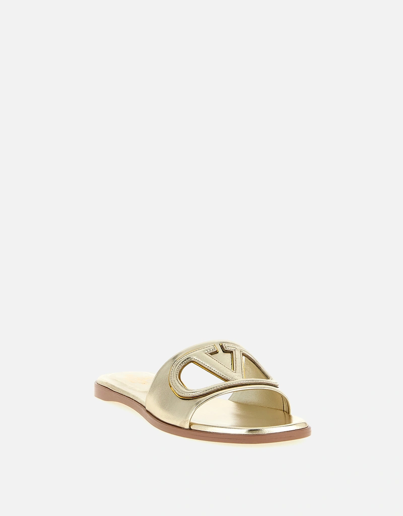 Valentino Garavani VLogo シグネチャー カーフレザースリッパ