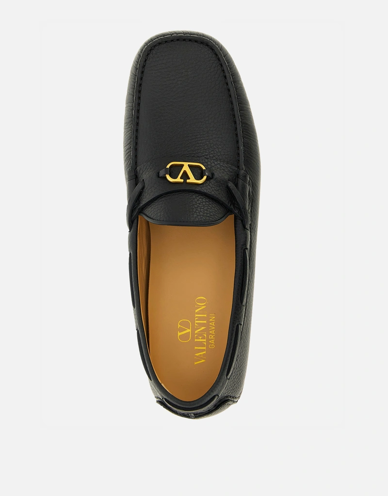 Valentino Garavani メンズカーフレザーDriver Fastawayローファー