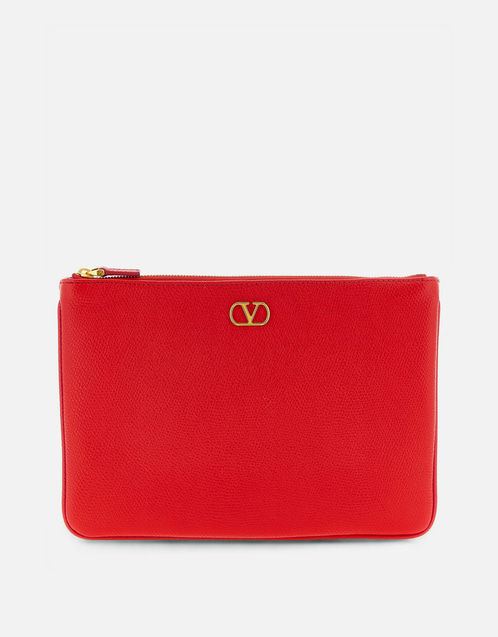 T*E様 Valentino LOVE レザー クラッチバッグ レッド 限定品 Valentino Garavani ガーネットカーフレザークラッチバッグ () IFCHIC.COM