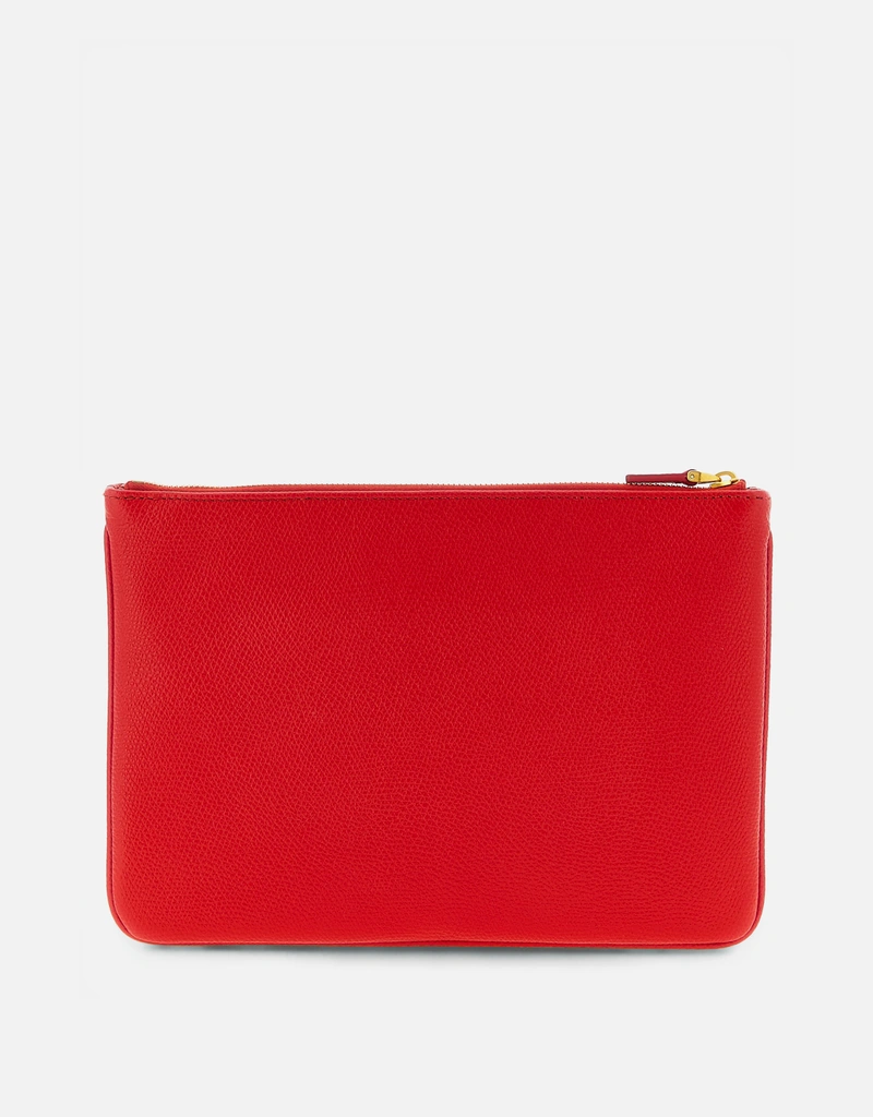 新品Valentino LOVE レザー クラッチバッグ レッド 限定 正規品 【公式
