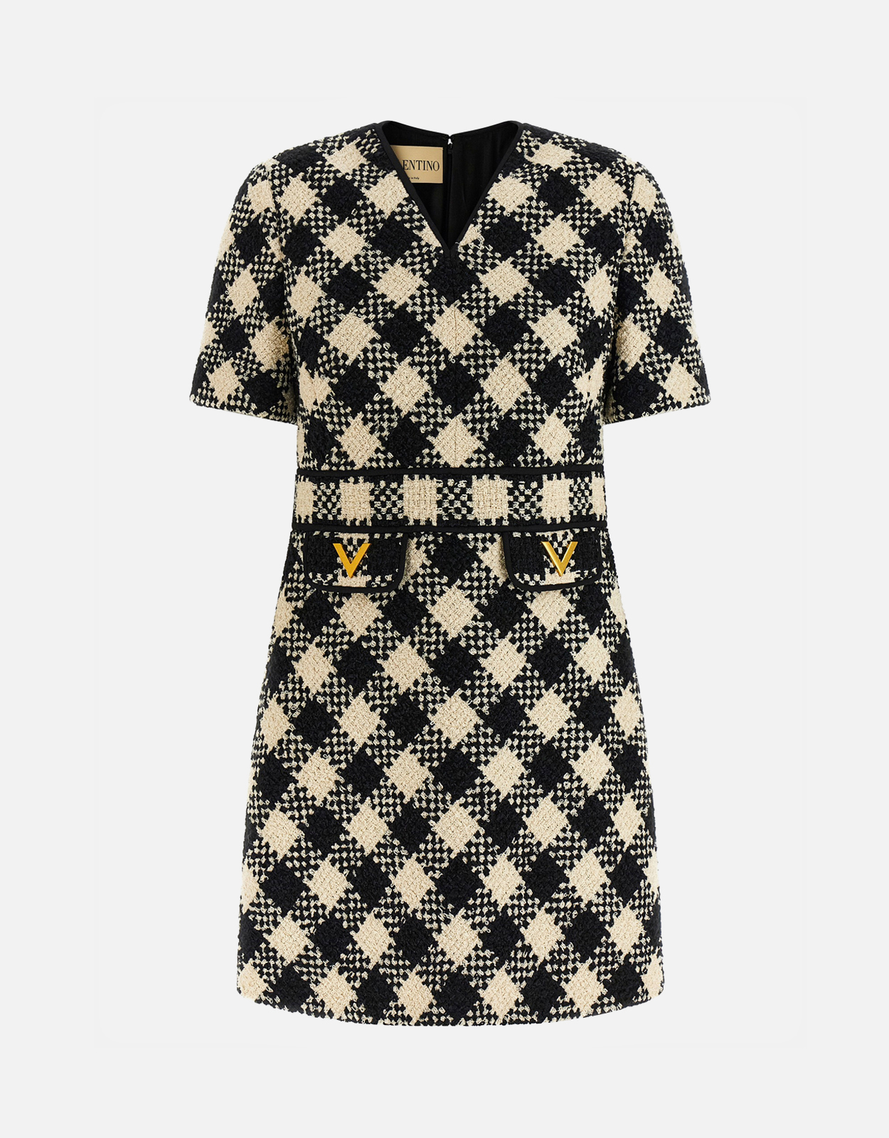 Valentino Garavani ダミアツイードミニドレス (すべての新品) IFCHIC.COM