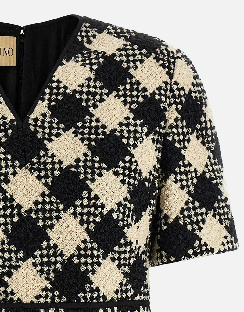 Valentino Garavani ダミアツイードミニドレス (すべての新品) IFCHIC.COM