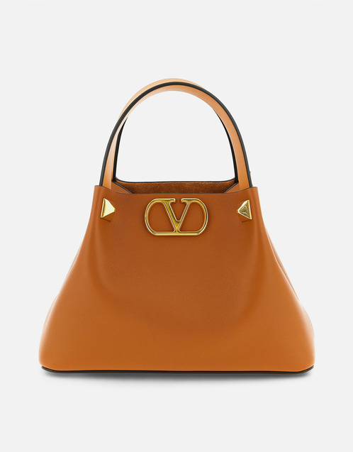 Valentino Garavani スモールカーフスキンレザーショッピングバッグ