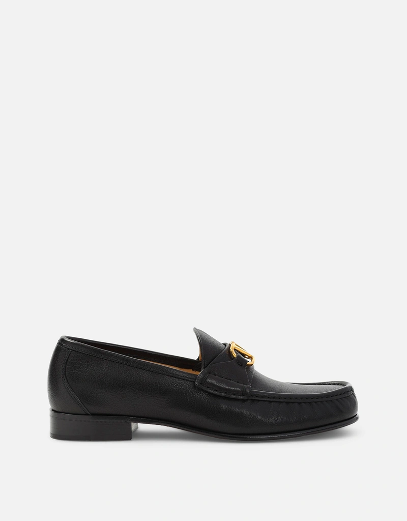 Valentino Garavani メンズVlogoシグネチャー水牛革ローファー (すべて