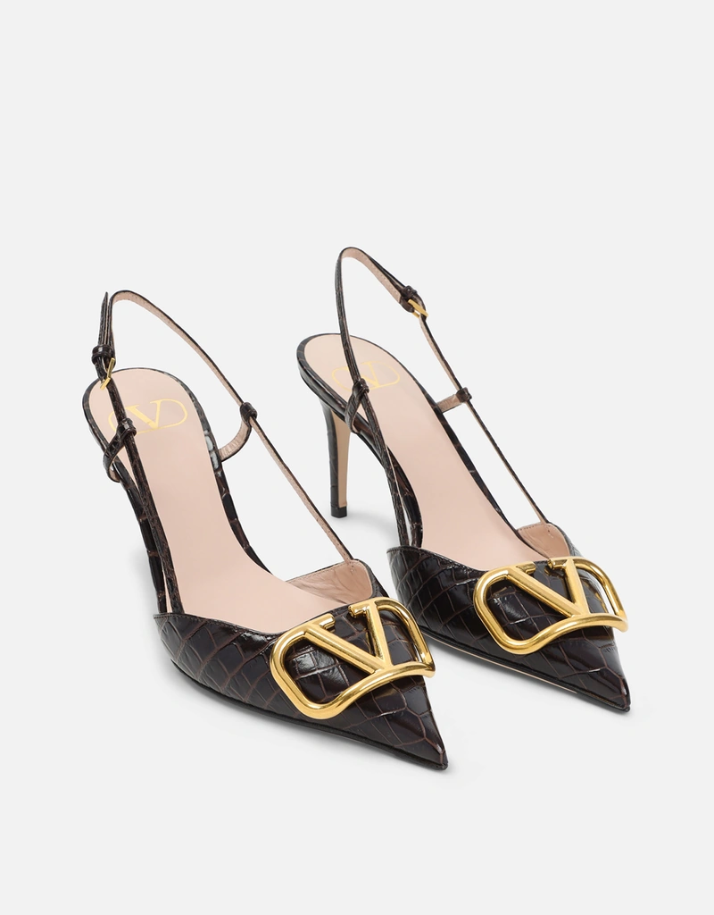 Valentino Garavani Vlogoシグネチャー プリントカーフスキン 80mm
