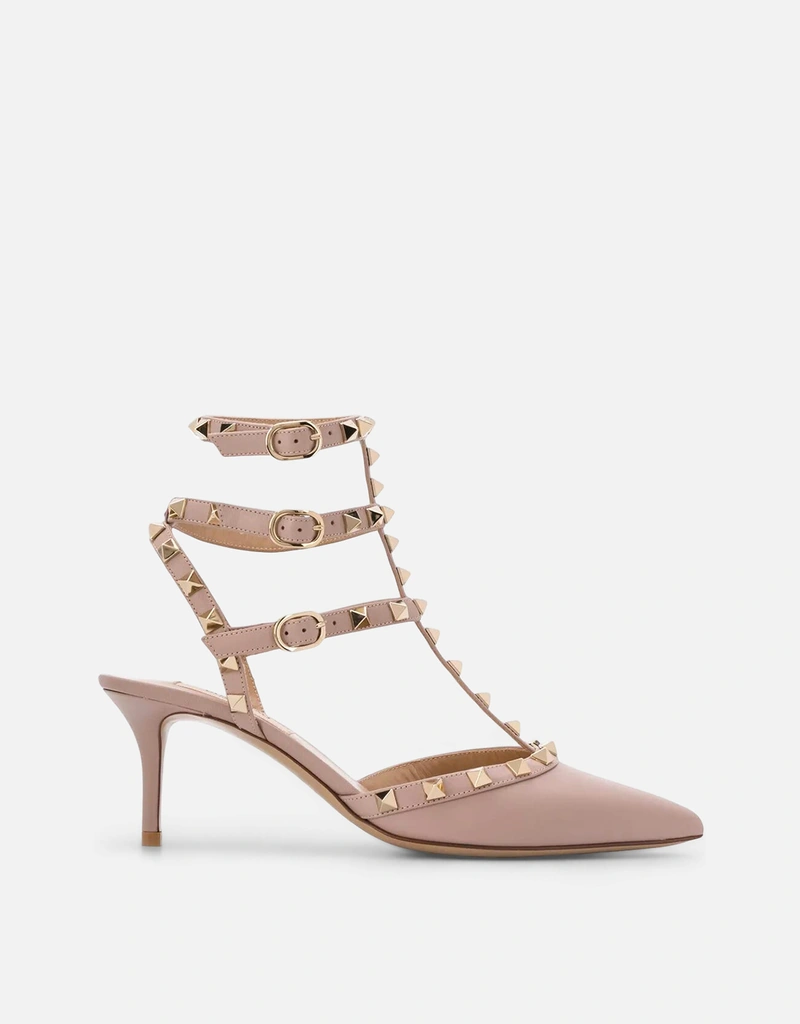 Valentino Garavani Rockstud 65 レザー ヒール パンプス (すべての