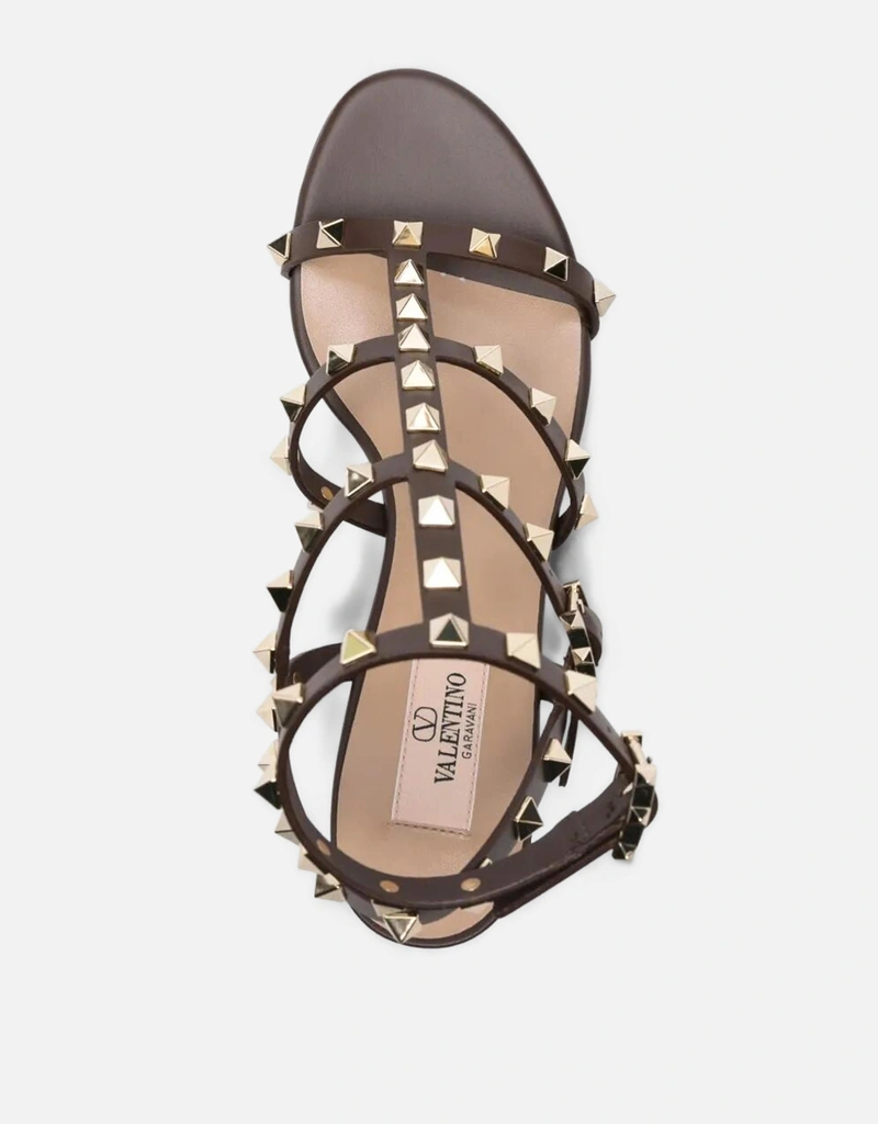 Valentino Garavani カーフレザーアンクルストラップサンダル (すべて