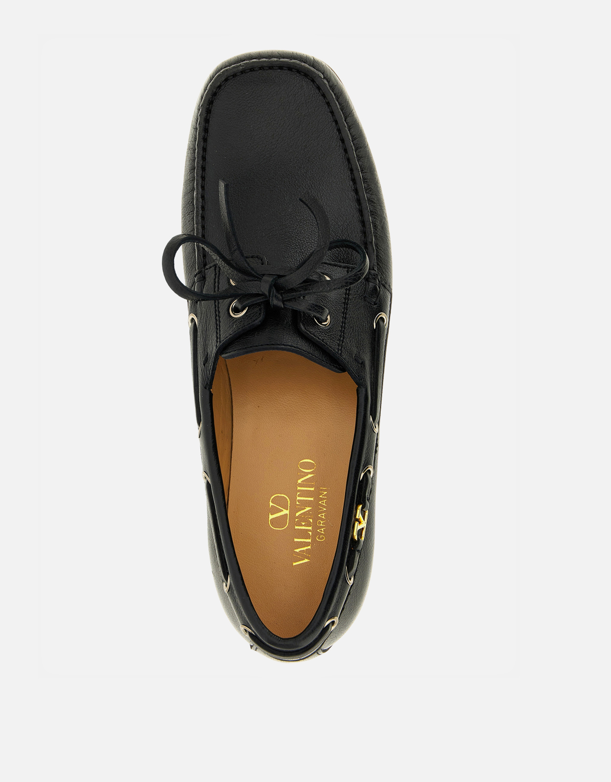 Valentino Garavani Men's Palm Avenue Buffalo Leather VLogo