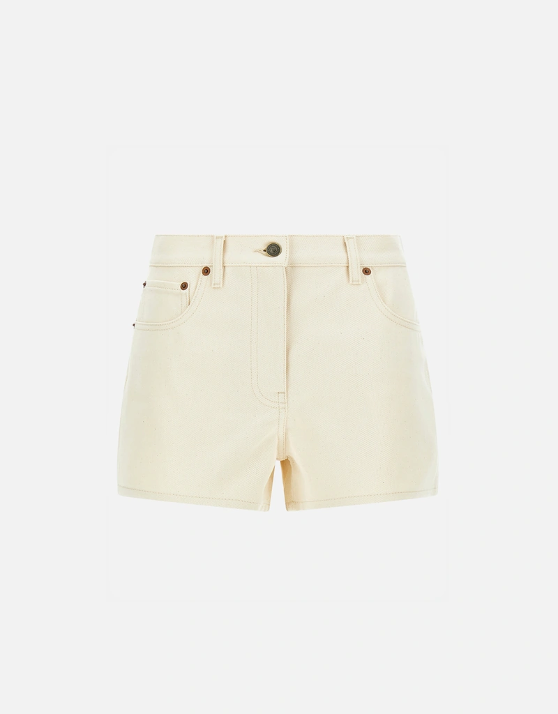 Valentino Garavani VGold コットンデニムショーツ (すべての新品 Valentino Garavani VGold コットンデニムショーツ (すべての新品