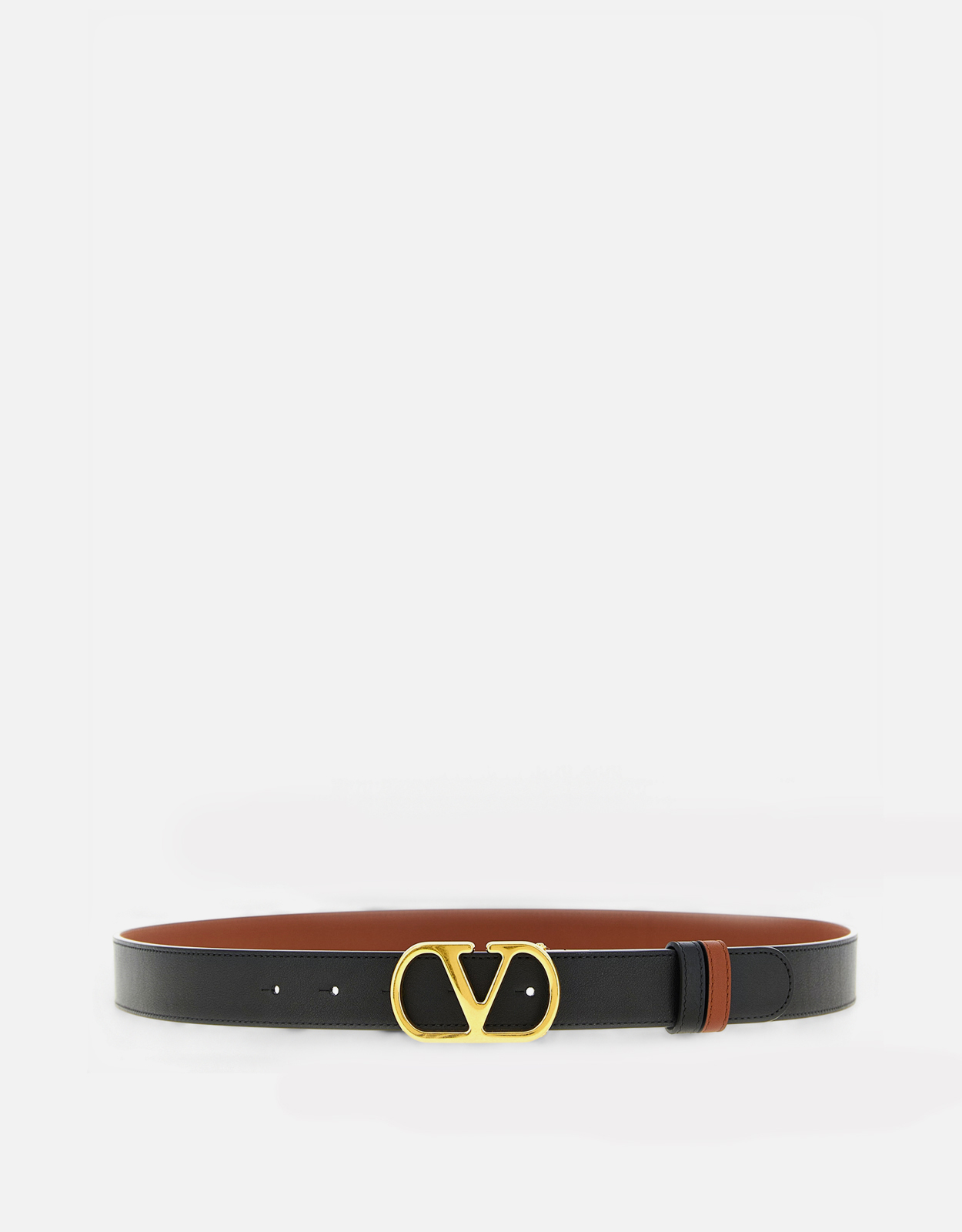 VALENTINO Valentino Garavani Men's Reversible Smooth Calfskin Leather VLogo Belt - Size (CM) 70 cm　ヴァレンティノ ガラヴァーニ メンズ リバーシブル スムース 