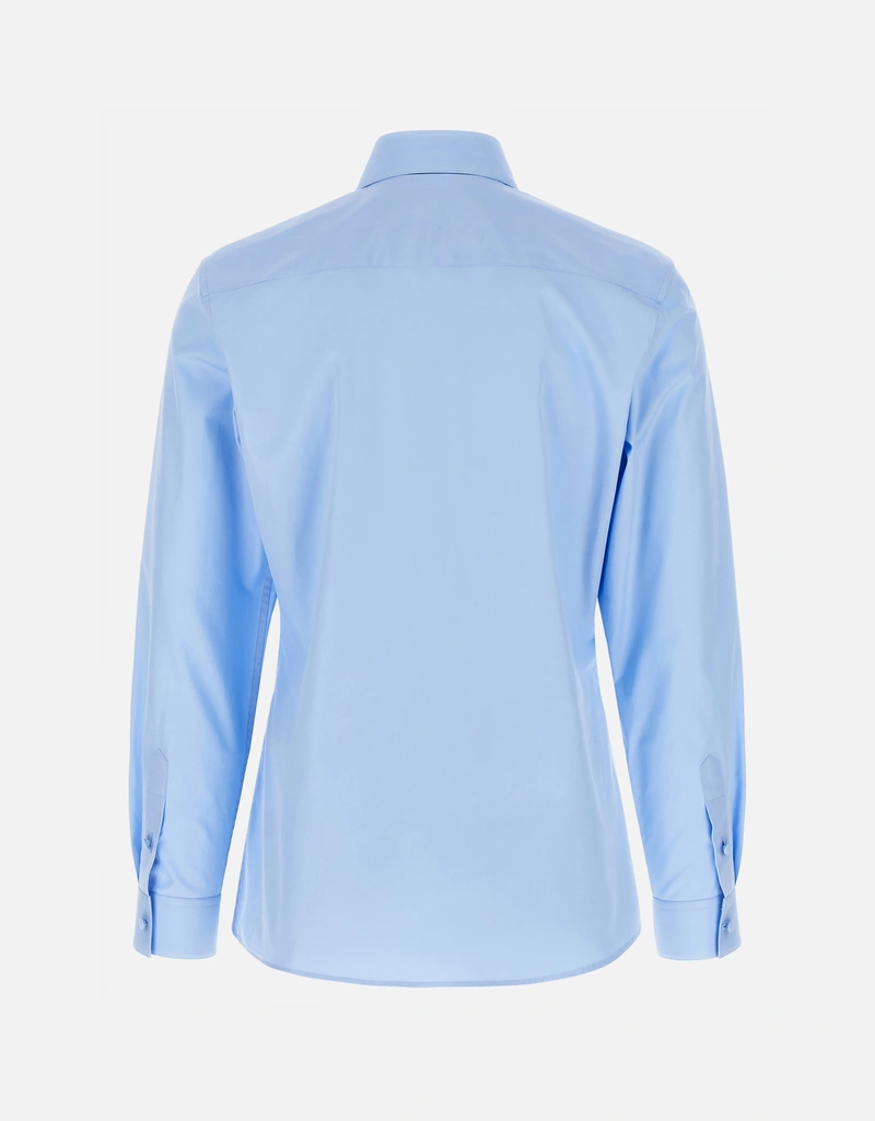 Valentino Garavani メンズコットンスリムフィットポイントカラー