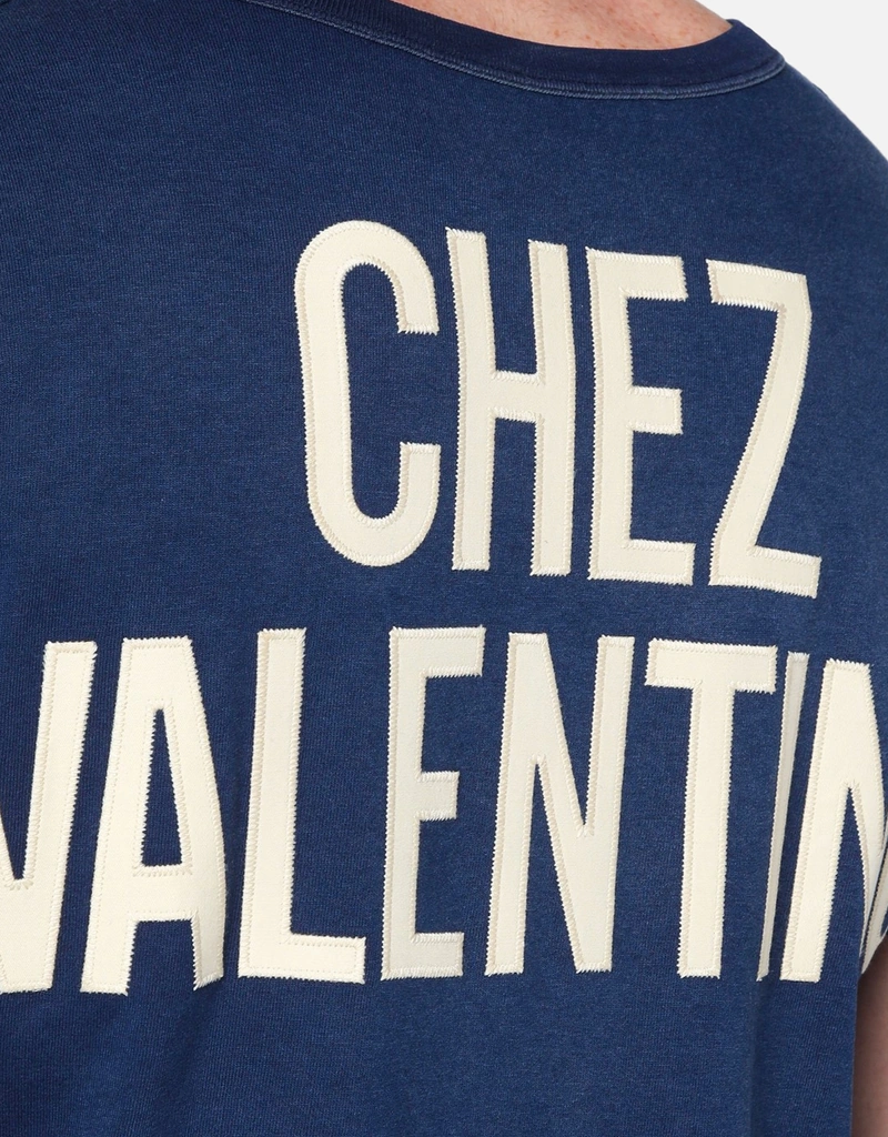Valentino Garavani メンズブルーコットンTシャツ (シャツ) IFCHIC.COM