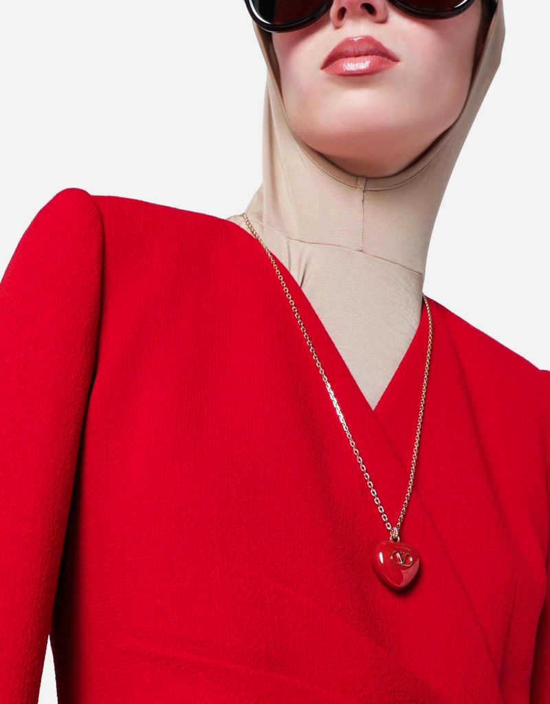 Valentino Garavani レッドレザーネックレス (すべての新品) IFCHIC.COM