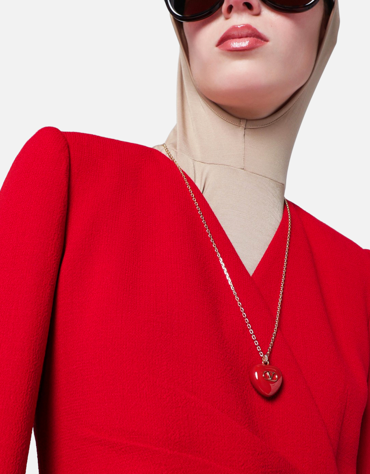 Valentino Garavani レッドレザーネックレス (すべての新品) IFCHIC.COM