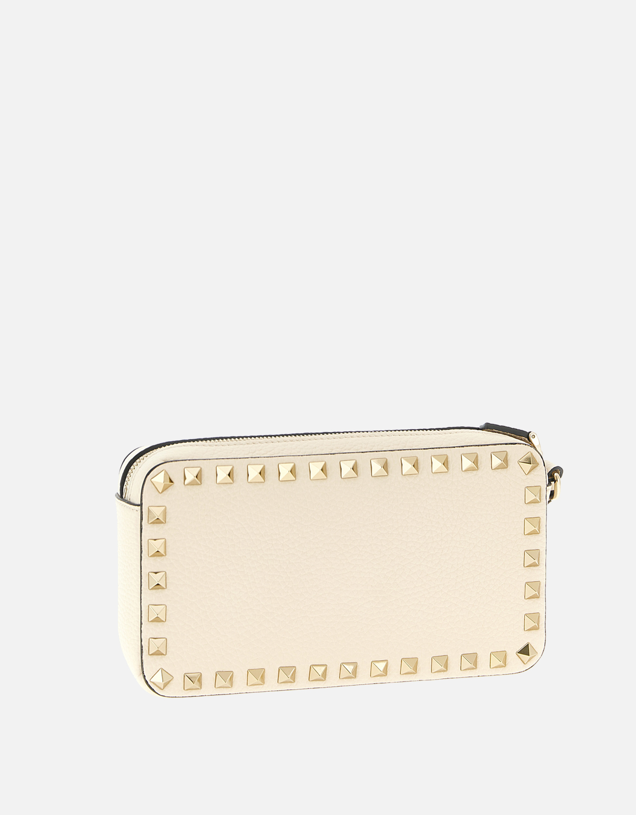 バレンチノ　ヘビ革 クラッチバッグ ホワイト/ゴールド Valentino Garavani 'Rockstud'クラッチバッグ () IFCHIC.COM