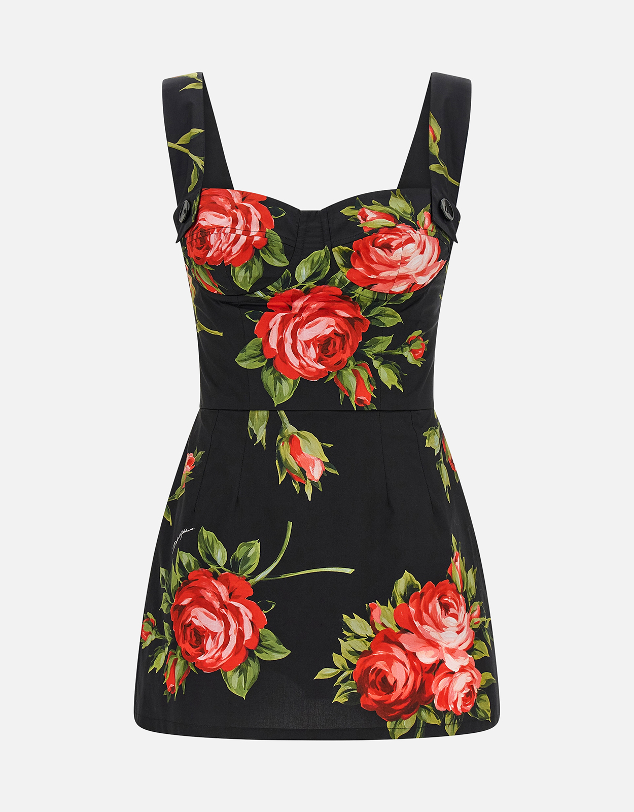 Dolce & Gabbana ローズブーケプリントコットントップ (すべての新品