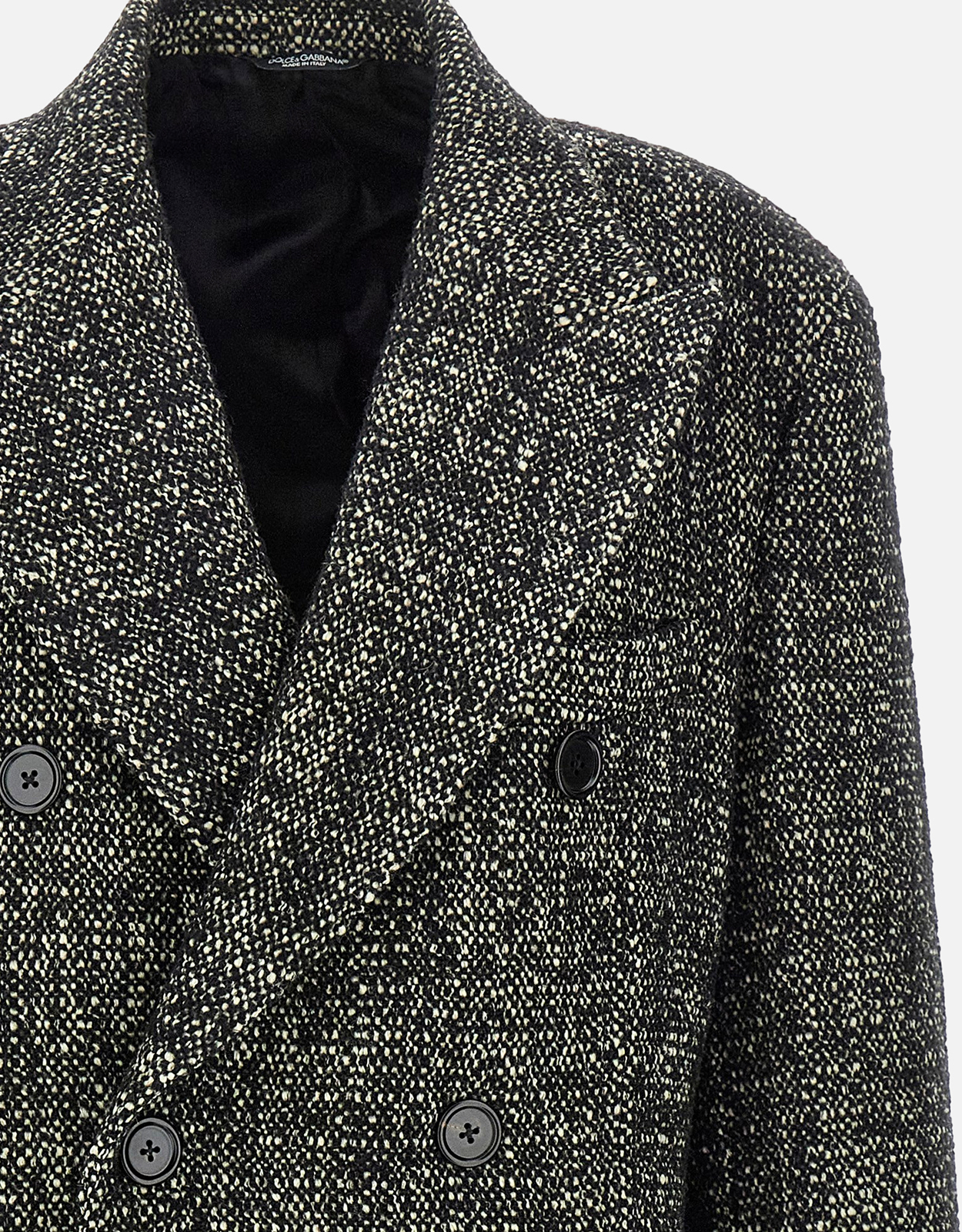 Dolce & Gabbana メンズブークレウールカシミヤダブルブレストロング