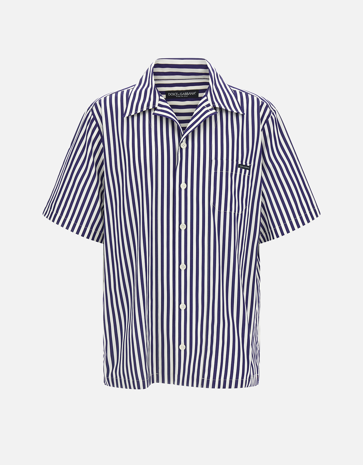 Dolce & Gabbana Men's Striped Cotton Silk Blend Shirt (All New In