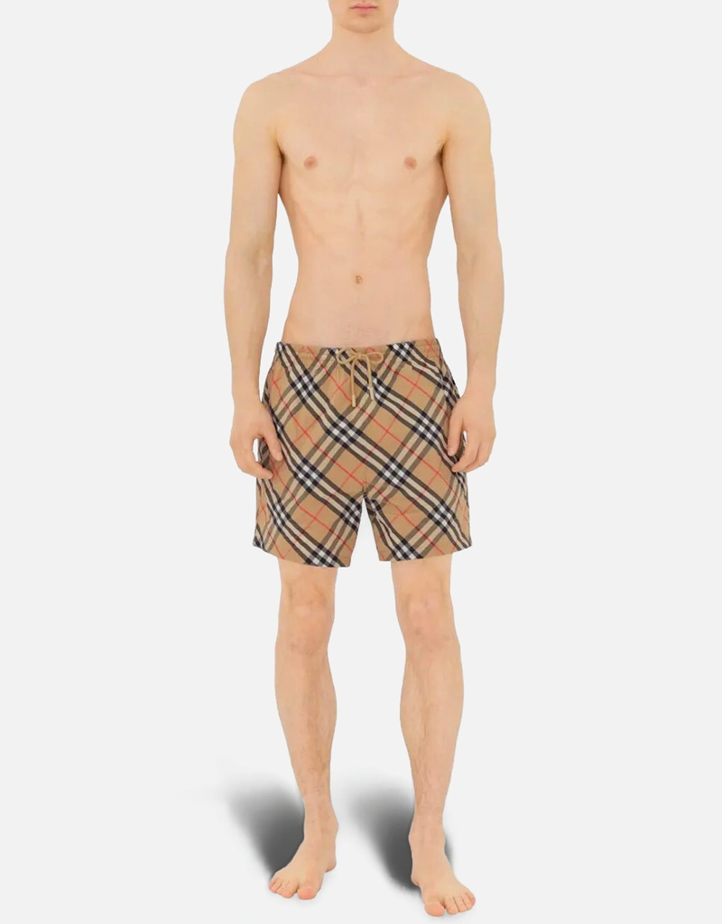 Burberry メンズチェック柄スイムショーツ (すべての新品) IFCHIC.COM