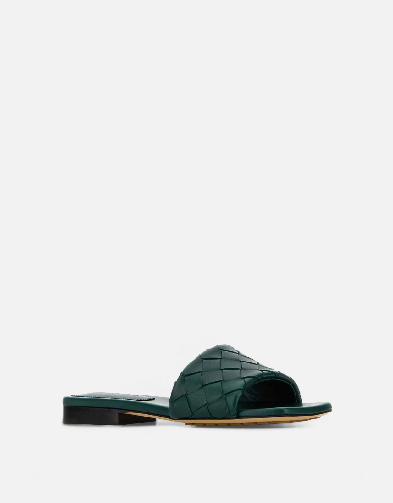 Bottega Veneta パルコ ラムスキンイントレチャートフラットミュール