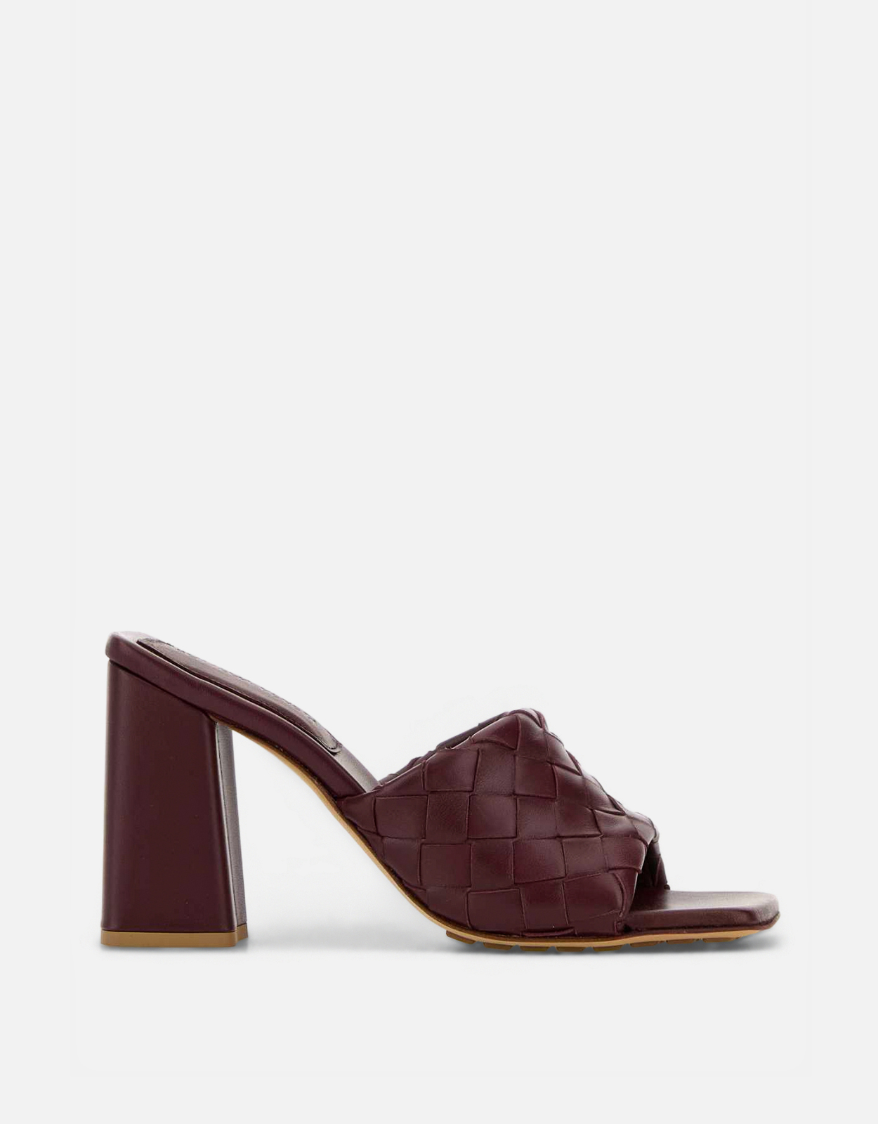 Bottega Veneta Parcoイントレチャートレザーミュールサンダル