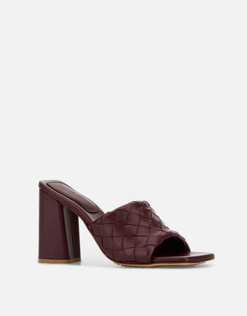 Bottega Veneta Parcoイントレチャートレザーミュールサンダル