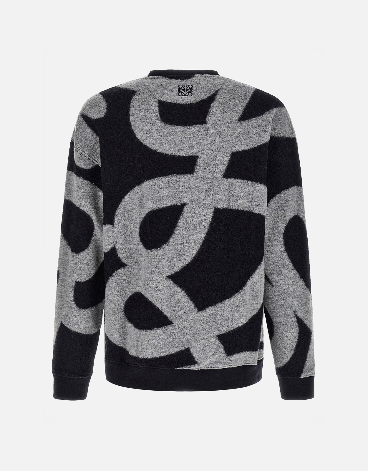 Loewe メンズウールコットンジャカードクルーネックスウェットシャツ