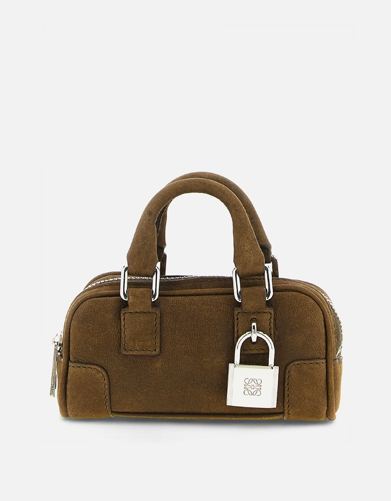 アマソナバック ナノ Loewe アマソナ ナノ ヌバック カーフレザー ショルダーバッグ
