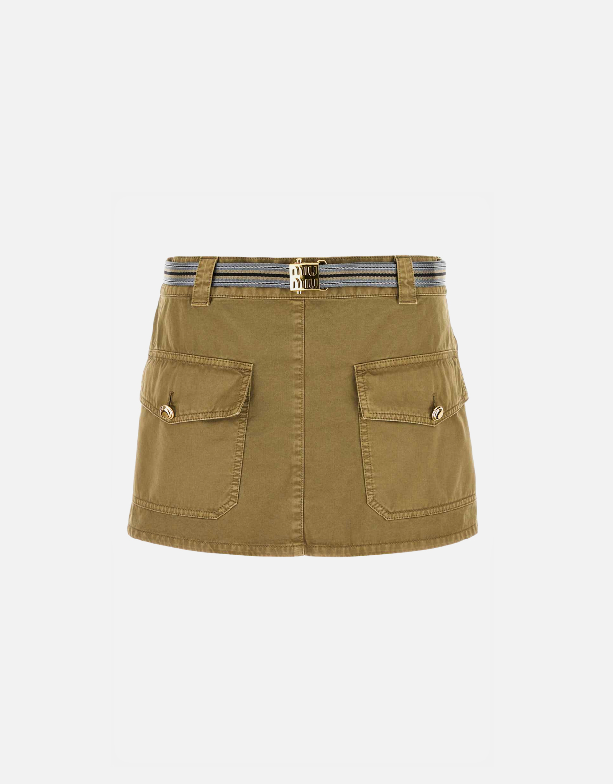 Miu Miu Miu Miu Garment-Dyed Cotton Satin Miniskirt - IT 38　ミュウミュウ ガーメントダイ コットン サテン ミニスカート - IT 38