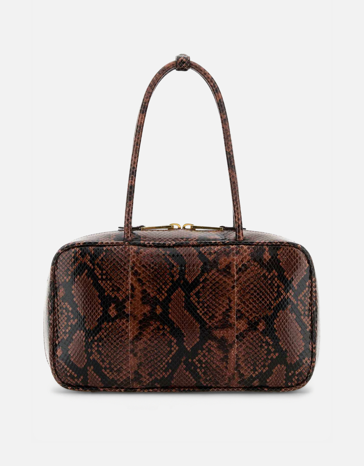 Miu Miu Beau パイソンプリント Ayers レザーショルダーバッグ