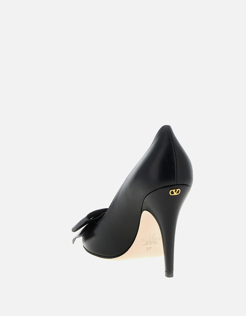 Valentino Garavani Bowow キッズキンレザーパンプス () IFCHIC.COM