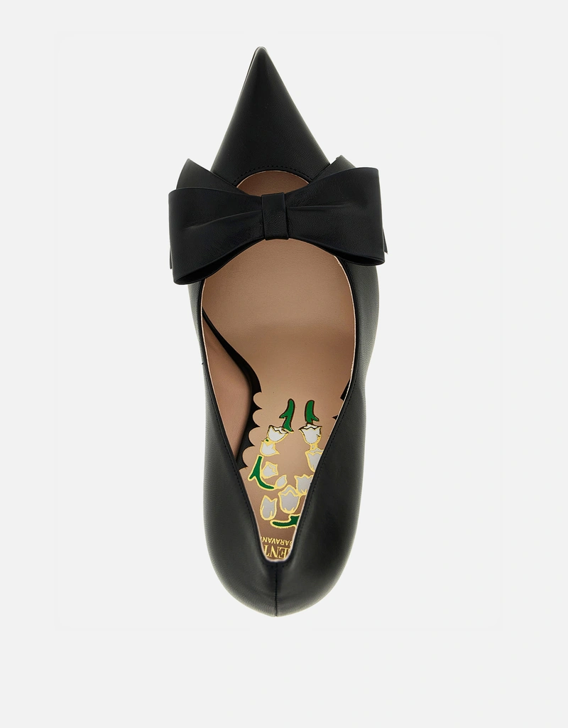 Valentino Garavani Bowow キッズキンレザーパンプス () IFCHIC.COM