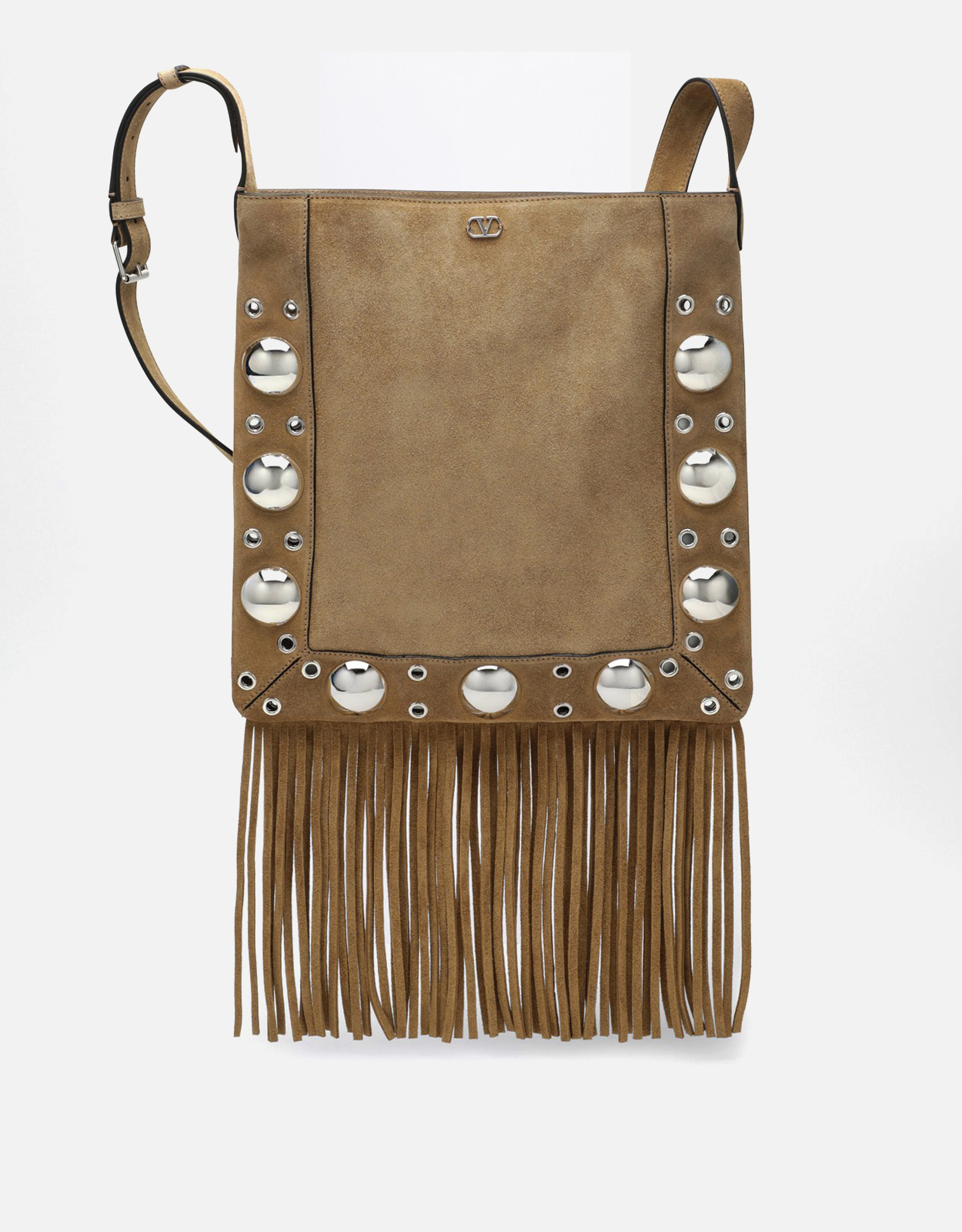 VALENTINO Valentino Garavani Men's Nellcote Suede Bag With Fringes　ヴァレンティノ ガラヴァーニ メンズ ネルコート スエード バッグ フリンジ付き