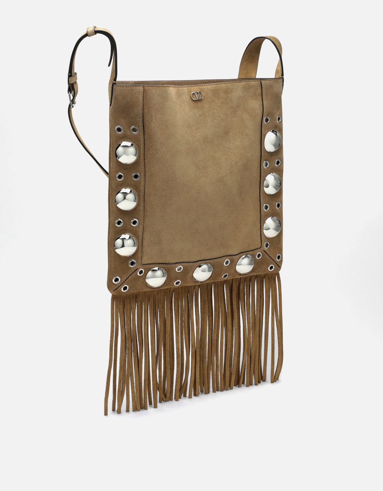 Valentino Garavani メンズNellcoteスエードフリンジバッグ () IFCHIC.COM
