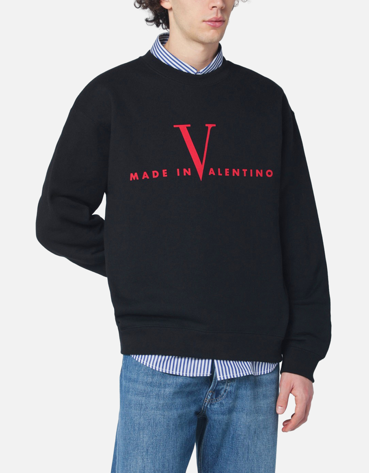 Valentino Garavani Men's Made In Cotton Sweatshirt - S　ヴァレンティノ ガラヴァーニ メンズ コットン製 スウェットシャツ - S Valentino