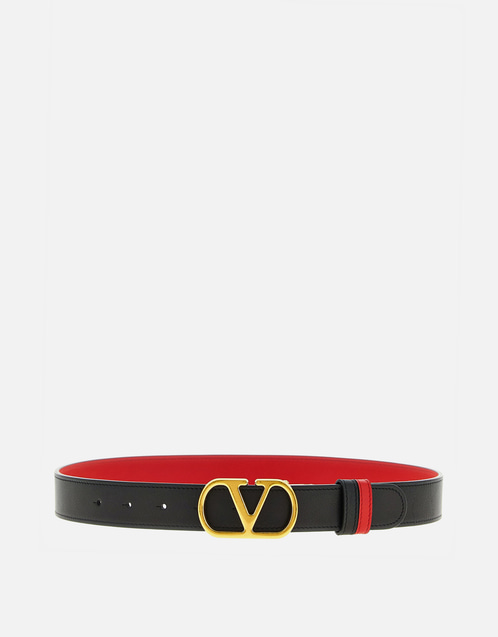 Valentino Garavani リバーシブルカーフレザーベルト () IFCHIC.COM