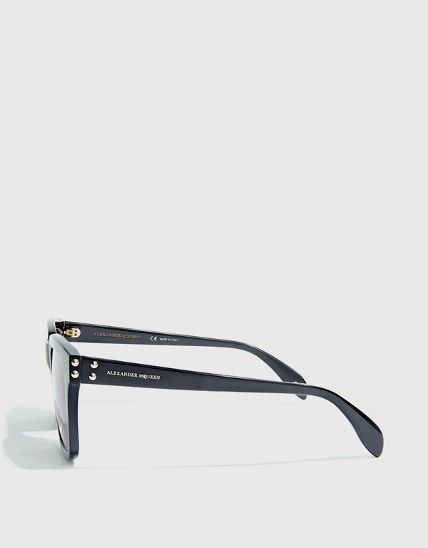 Alexander McQueen Mirrored Square Sunglasses