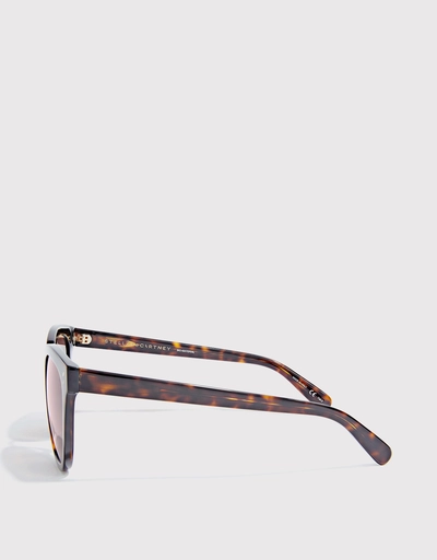 Havana Cat-eye Sunglasses