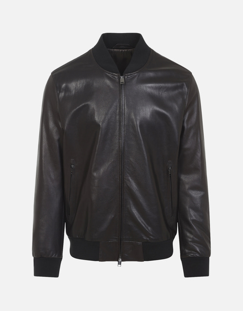 Brioni メンズレザーボンバージャケット (すべての新品) IFCHIC.COM