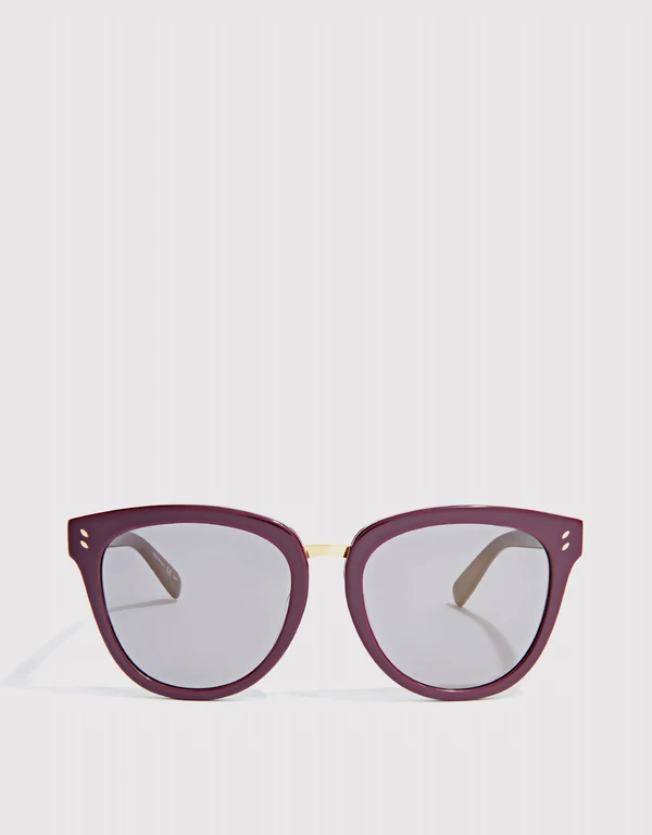 Stella McCartney 鏡面貓眼框太陽眼鏡