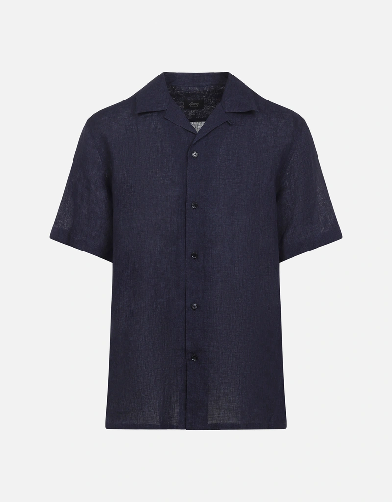 Brioni メンズリネンキューバシャツ (すべての新品) IFCHIC.COM