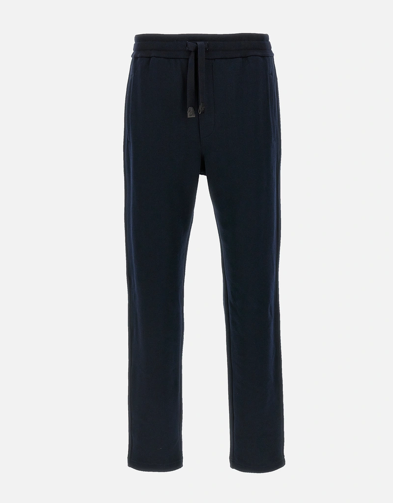 Brioni メンズ エッセンシャル ネイビーブルー ストレッチ コットン