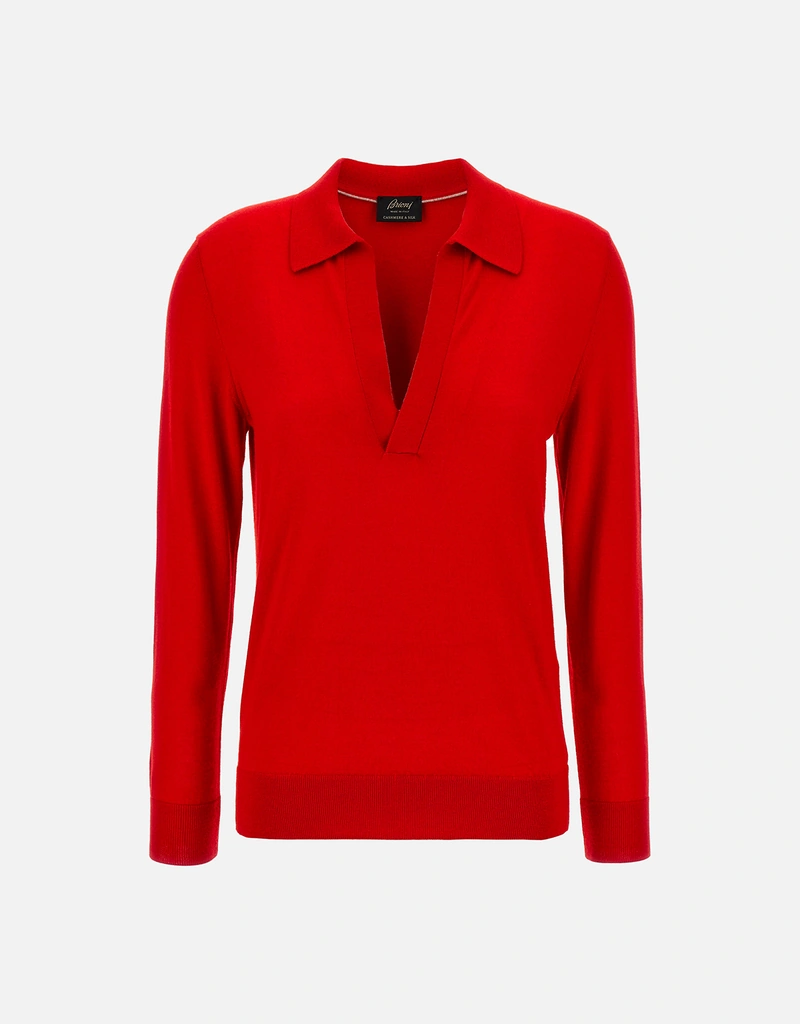 Brioni カシミヤシルクポロシャツ (すべての新品) IFCHIC.COM