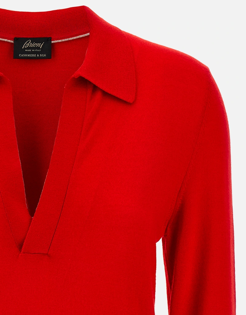 Brioni カシミヤシルクポロシャツ (すべての新品) IFCHIC.COM