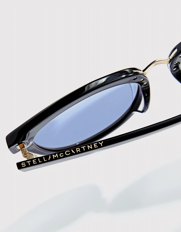 Stella McCartney Mirrored Cat-eye Sunglasses