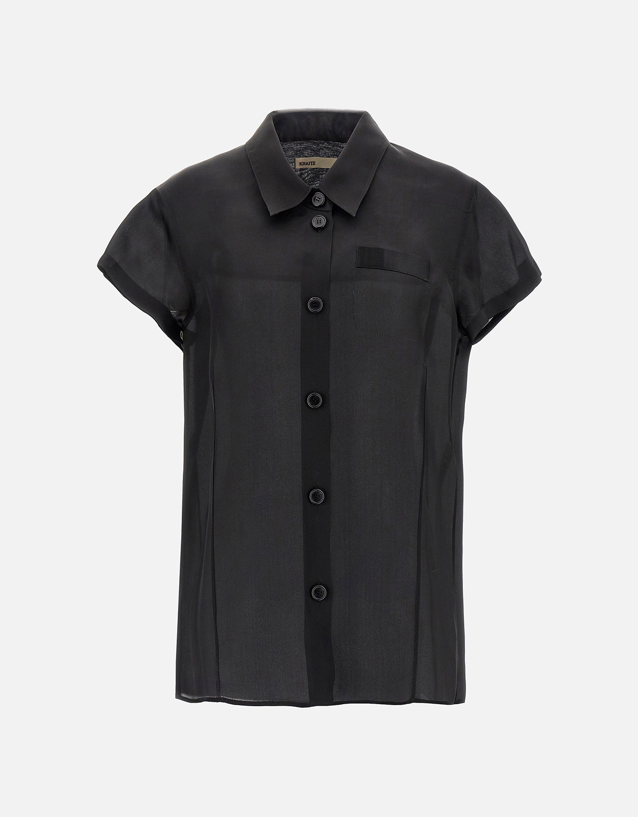 Khaite Khaite Keefe Silk Organza Short Sleeve Shirt - XXS　Khaite Keefe シルク オーガンザ 半袖シャツ - XXS